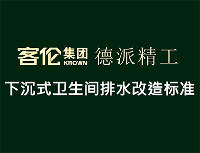 水電階段-下沉式衛(wèi)生間排水改造標(biāo)準(zhǔn)